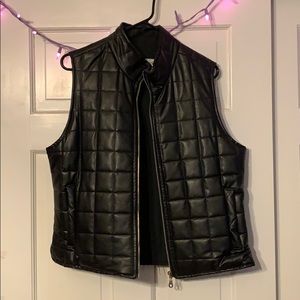 Faux Leather Vest